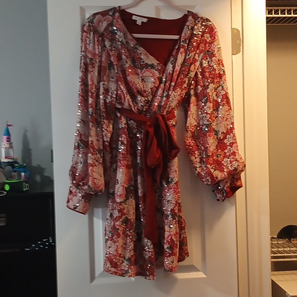 LC by Lauren Conrad Sequined Party Dress
